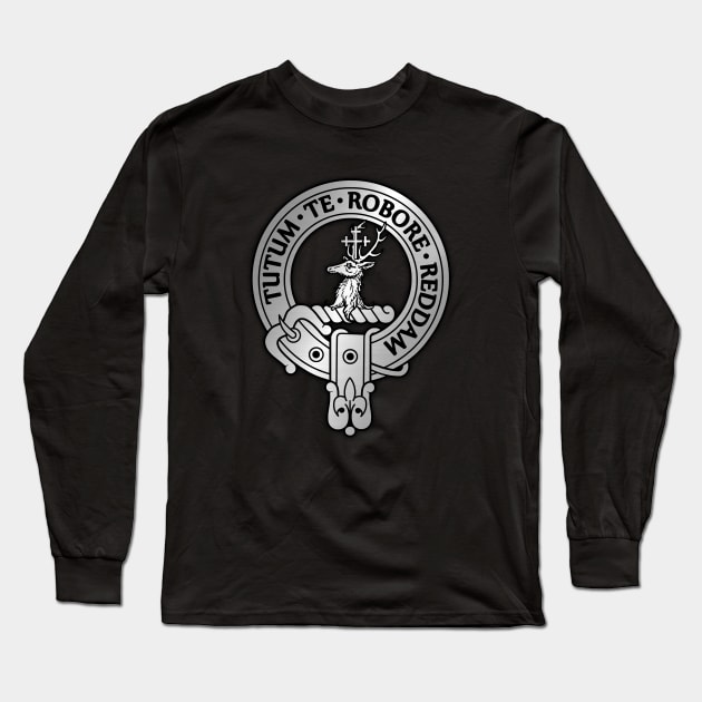 Clan Crawford Crest & Tartan Long Sleeve T-Shirt by Taylor'd Designs